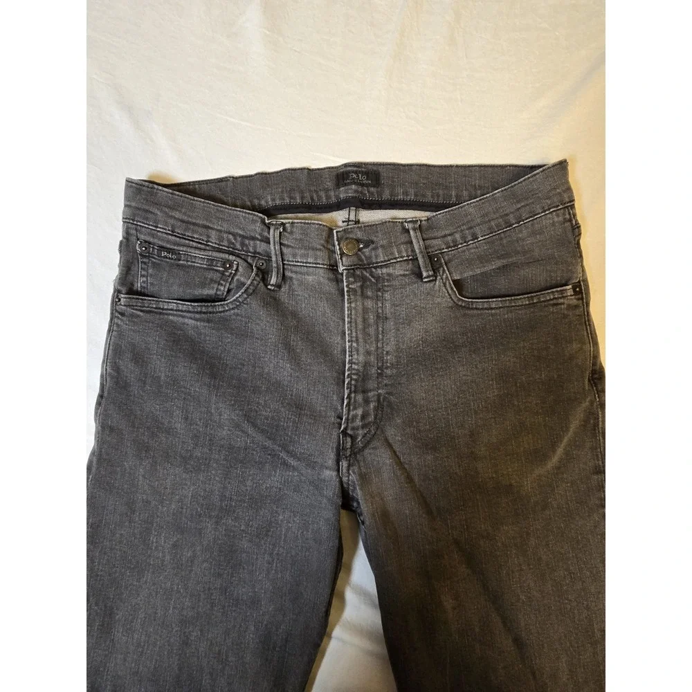 Polo Ralph Lauren Mens Straight‎ Jeans 36X34 (36×29) Faded Black
